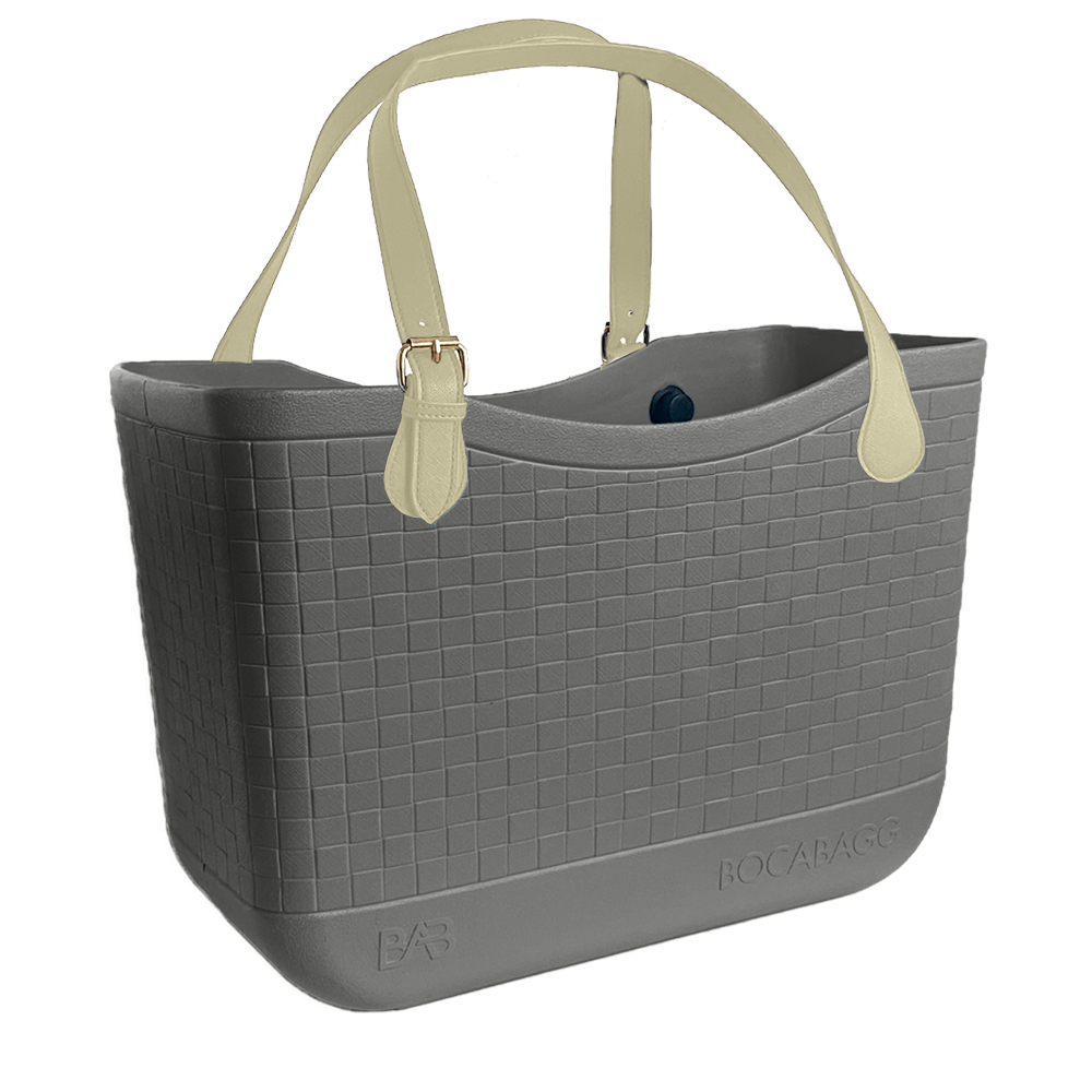 BocaBagg in Gray with Choice of Handle