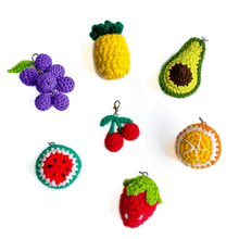 Load image into Gallery viewer, Knitted Fruit ZipBits (8 styles)